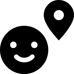 Friendly City Location Pin Icon from Ultimate Bold Set