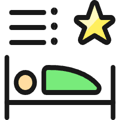 Rating Hotel Icon from Ultimate Colors Set