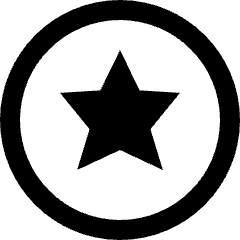 Star Circle Icon from Nova Line Set