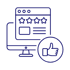 Browser Rating Illustration from UX Line Set