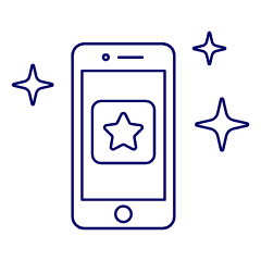 Phone Sparkle Illustration from UX Line Set