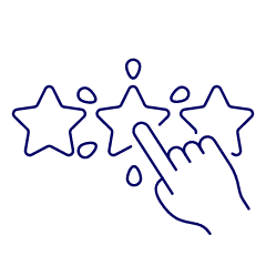 Rating Click 1 1 Illustration from UX Line Set