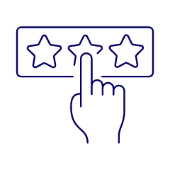 Rating Click 2 1 Illustration from UX Line Set