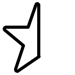 Rating Half Star Icon from Ultimate Light Set