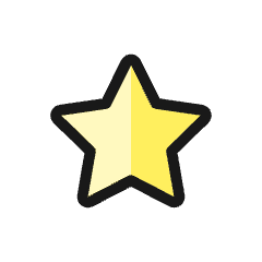 Rating Star 1 Icon from Ultimate Colors Set