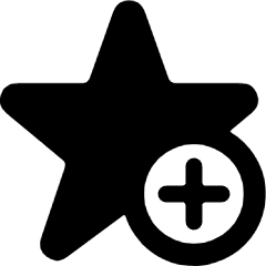 Rating Star Add 1 Icon from Ultimate Bold Set