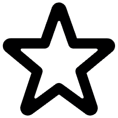 Rating Star Alternate Icon from Ultimate Bold Set