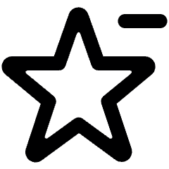 Rating Star Subtract Icon from Ultimate Bold Set