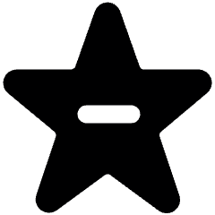 Rating Star Subtract Alternate Icon from Ultimate Bold Set