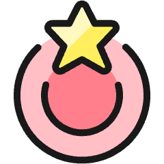 Rating Star Top Icon from Ultimate Colors Set