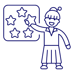User Rating Star 4 Illustration from UX Line Set