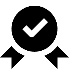 Award Badge Check Icon from Nova Solid Set