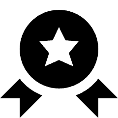 Award Badge Circle Star Icon from Nova Solid Set