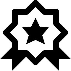 Award Badge Favorite Star Icon from Nova Line Icons Set