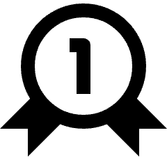 Award Badge Number One 1 Icon from Nova Line Icons Set