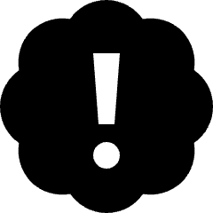 Award Badge Warning Icon from Nova Solid Set