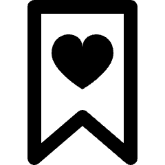 Award Banner Favorite Heart Icon from Nova Line Icons Set