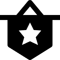 Award Banner Icon from Nova Solid Set