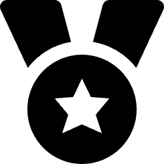 Award Medal Star 2 Icon from Nova Solid Set