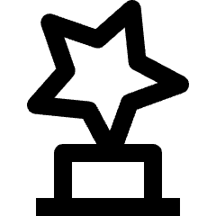 Award Trophy Star 1 Icon from Nova Line Icons Set