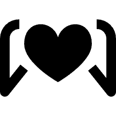 Heart Angle Icon from Nova Solid Set