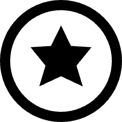 Star Circle Icon from Nova Line Set