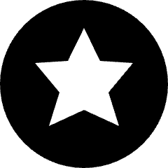 Star Circle Icon from Nova Solid Set