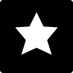 Star Square Icon from Nova Solid Set