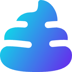 Shit Reaction Icon from Flex Gradient Set