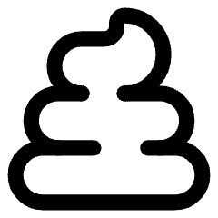 Shit Reaction Icon from Core Line Set