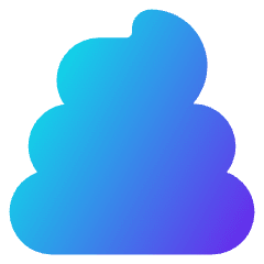 Shit Reaction Icon from Core Gradient Set