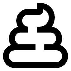 Shit Reaction Icon from Sharp Line Set