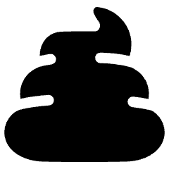 Shit Reaction Icon from Plump Solid Set