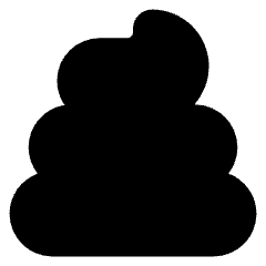 Shit Reaction Icon from Core Solid Set