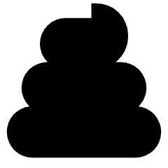 Shit Reaction Icon from Sharp Solid Set