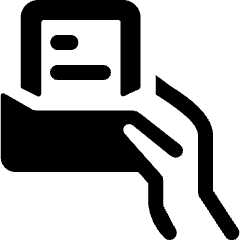 Read Email Hand Icon from Ultimate Bold Set