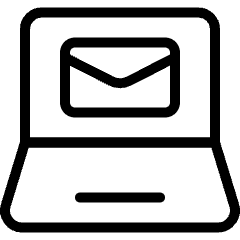 Read Email Laptop Icon from Ultimate Light Set