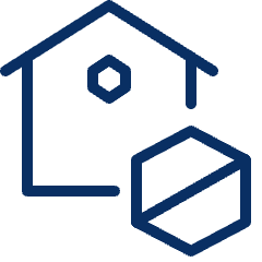 House Block Icon from Cyber Line Set