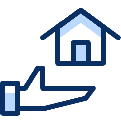 House Hand Icon from Cyber Duotone Set