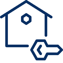 House Key Icon from Cyber Line Set