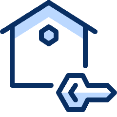 House Key Icon from Cyber Duotone Set