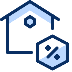 House Percent Icon from Cyber Duotone Set