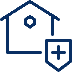 House Protect Icon from Cyber Line Set
