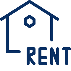 House Rent Icon from Cyber Line Set