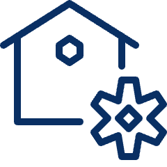 House Setting Icon from Cyber Line Set