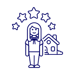 Property Rating 4 Illustration from UX Line Set