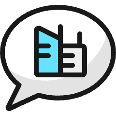 Real Estate Message Building Icon from Ultimate Colors Set