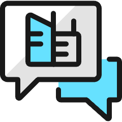 Real Estate Message Chat Building Icon from Ultimate Colors Set