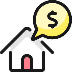 Real Estate Message House Buy Icon from Ultimate Colors Set