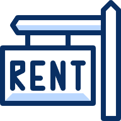 Sign For Rent Icon from Cyber Duotone Set